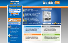 Screenshot of IncFile.com